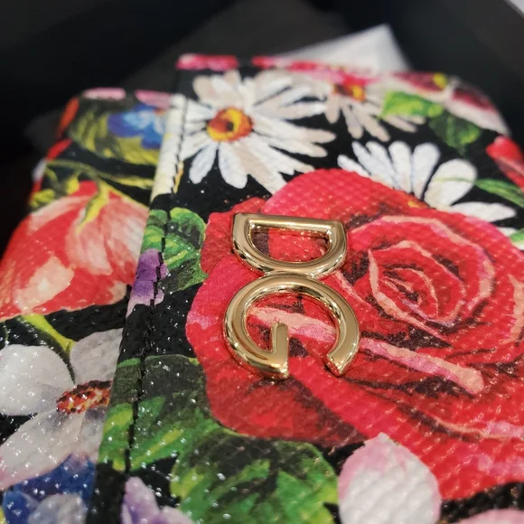 Dolce & Gabbana French Flap Floral Wallet - Picture 8 of 8